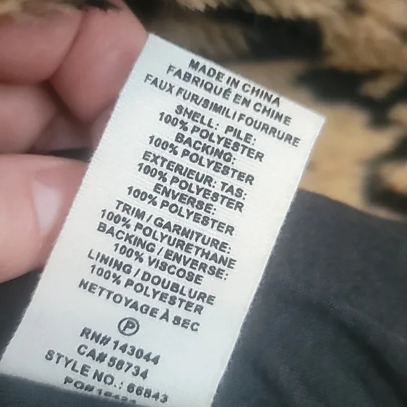 Avex Les Filles leopard print faux fur moto jacket. SMALL - Picture 5 of 15